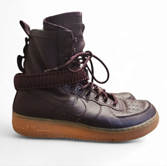 Nike SF Air Force 1 Deep Burgundy High Top With Gym Sole Size 10 864024-600 - Picture 1 of 8